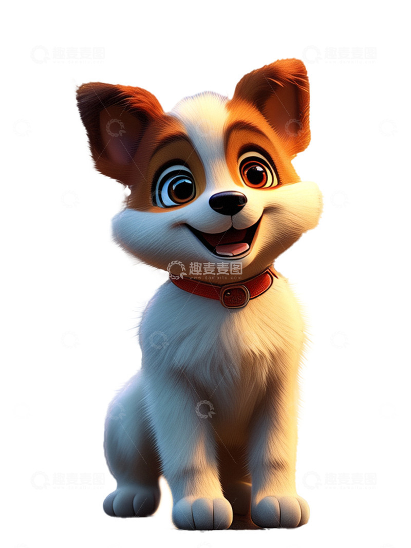 高清大图下载【趣麦麦图】卡通可爱宠物狗