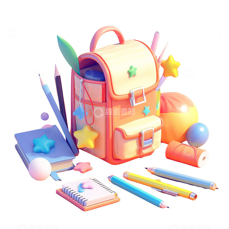 高清大图下载【趣麦麦图】文具书籍阅读学习图标ICON