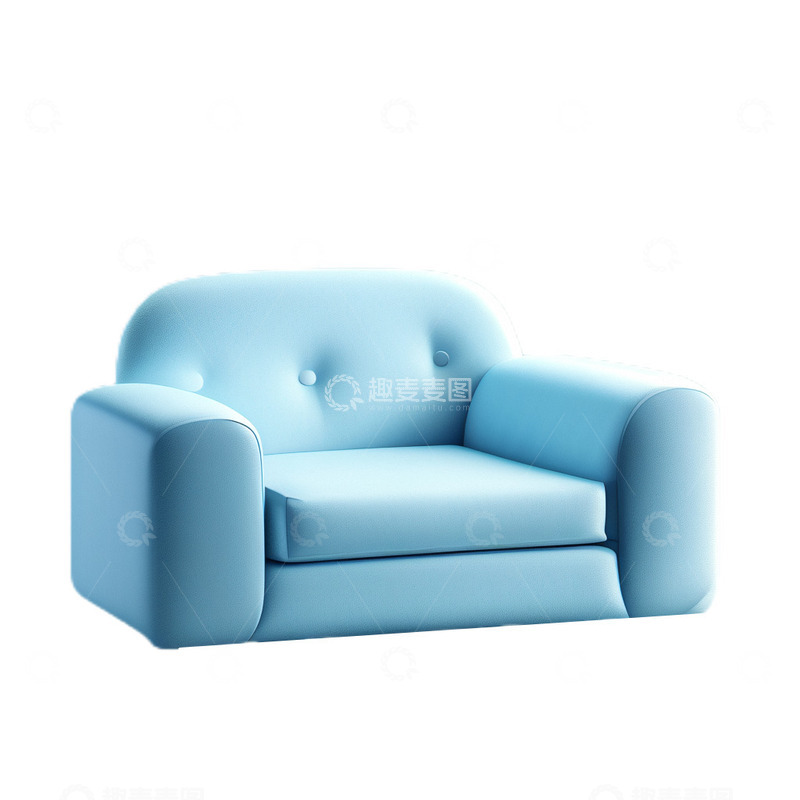 高清大图下载【趣麦麦图】3D立体卡通沙发可爱软糯落地