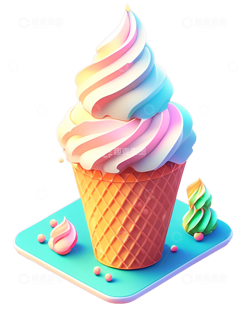 高清大图下载【趣麦麦图】冰激凌夏日甜点