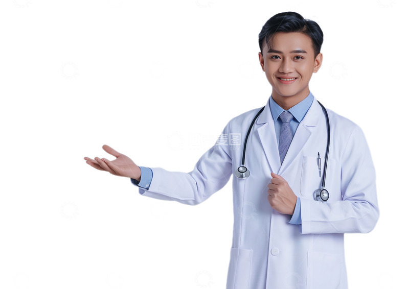 高清大图下载【趣麦麦图】年轻男医生肖像AI摄影