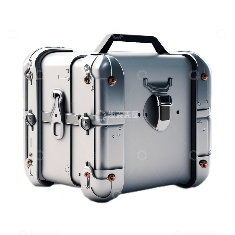 高清大图下载【趣麦麦图】3D立体真实工具箱修理箱工具金属