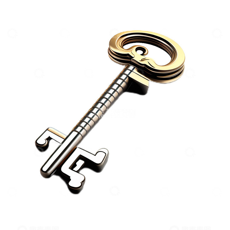 高清大图下载【趣麦麦图】3D立体卡通金属钥匙精致铜