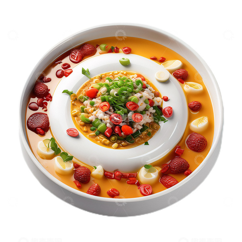 高清大图下载【趣麦麦图】3D立体卡通荷包蛋食物中餐