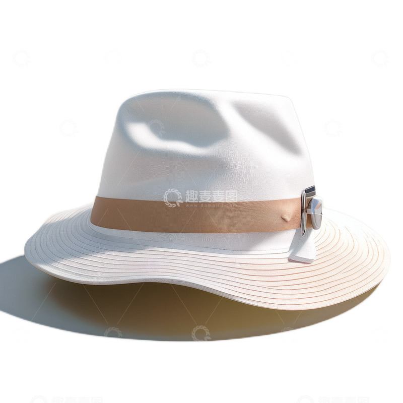 高清大图下载【趣麦麦图】3D立体卡通帽子礼帽白色服饰