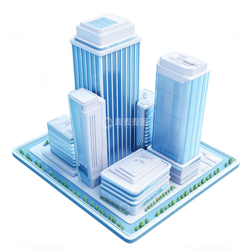 高清大图下载【趣麦麦图】摩天大楼CBD商务区2