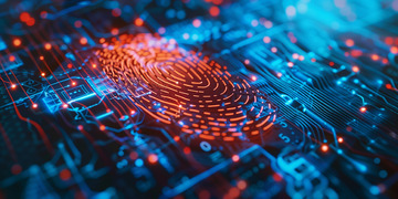 高科技智能指纹背景