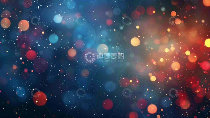 高清大图下载【趣麦麦图】彩色光斑光电梦幻唯美壁纸背景
