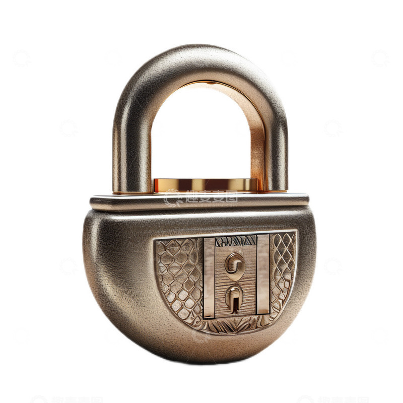 高清大图下载【趣麦麦图】3D立体真实锁金属铜制