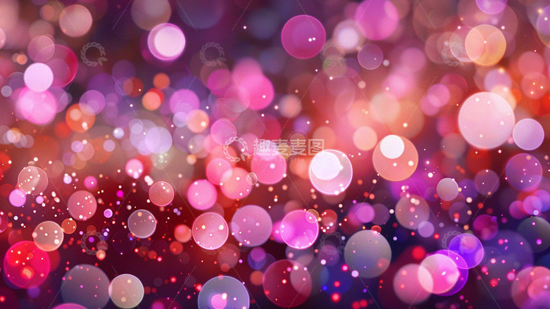 高清大图下载【趣麦麦图】-光点紫色唯美背景壁纸