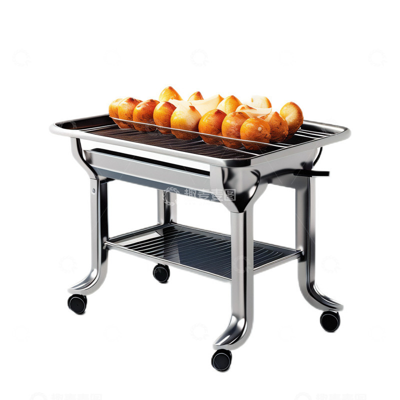 高清大图下载【趣麦麦图】3D立体真实烧烤架烧烤炉户外