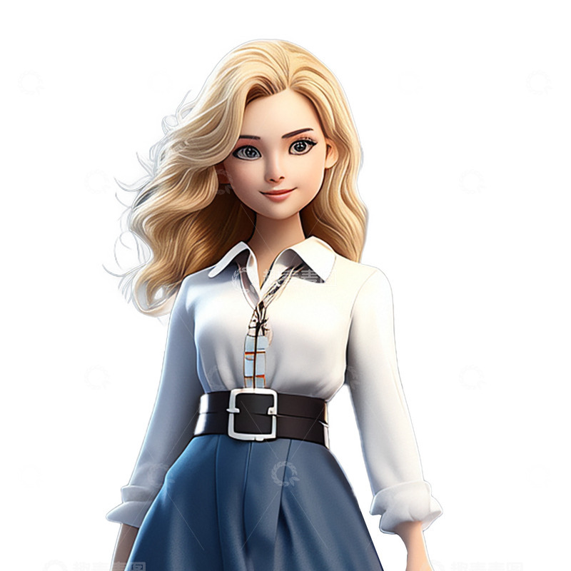 高清大图下载【趣麦麦图】卡通时尚女孩人物