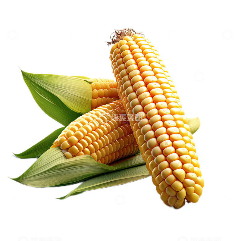 高清大图下载【趣麦麦图】3D立体真实蔬菜玉米果实