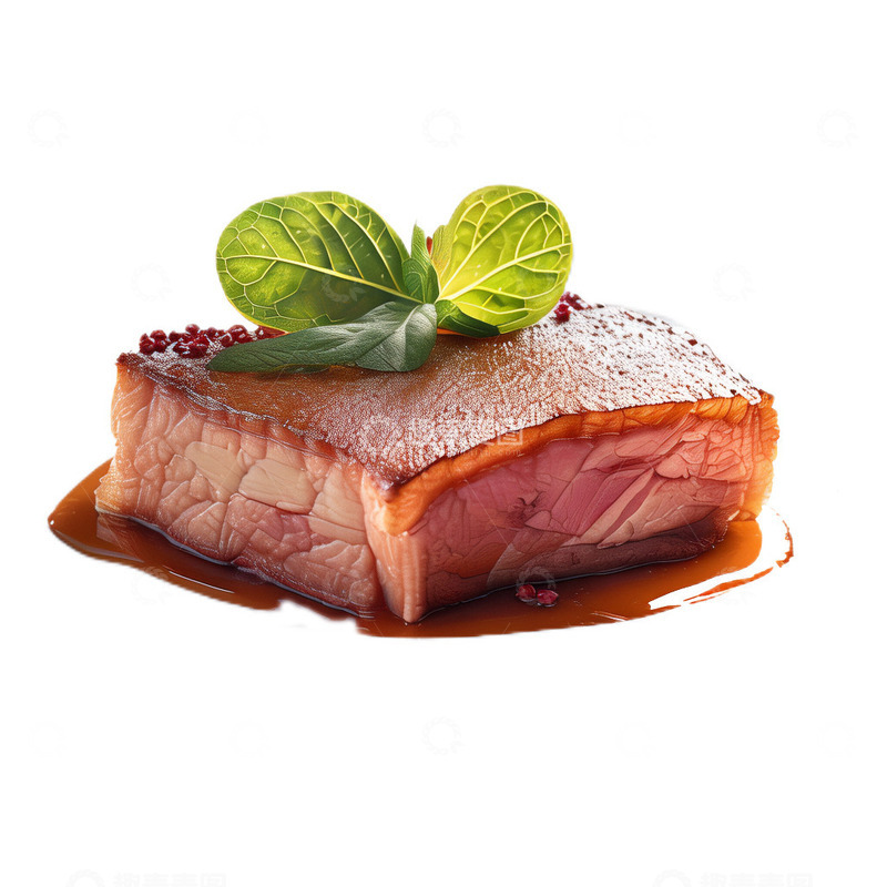 高清大图下载【趣麦麦图】3D立体真实一块肉食物食材