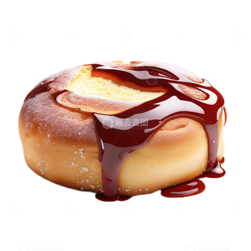 高清大图下载【趣麦麦图】3D立体真实果酱面包食物