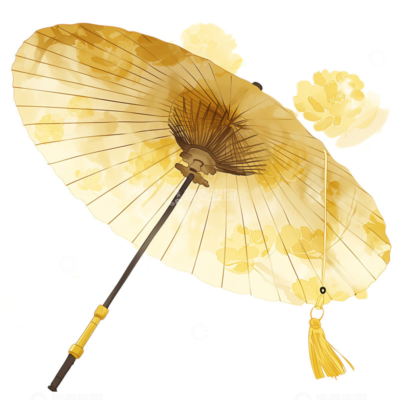 高清大图下载【趣麦麦图】谷雨装饰古风油纸伞素材