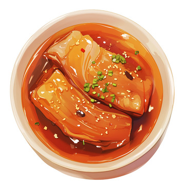 美味的把子肉美食