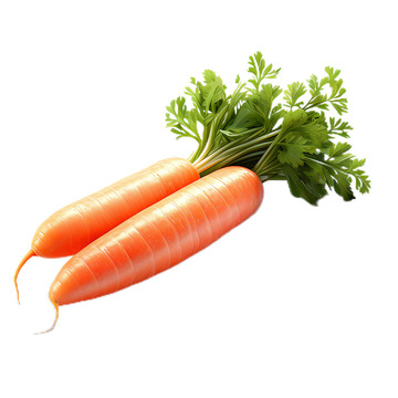 3D立体真实胡萝卜蔬菜营养
