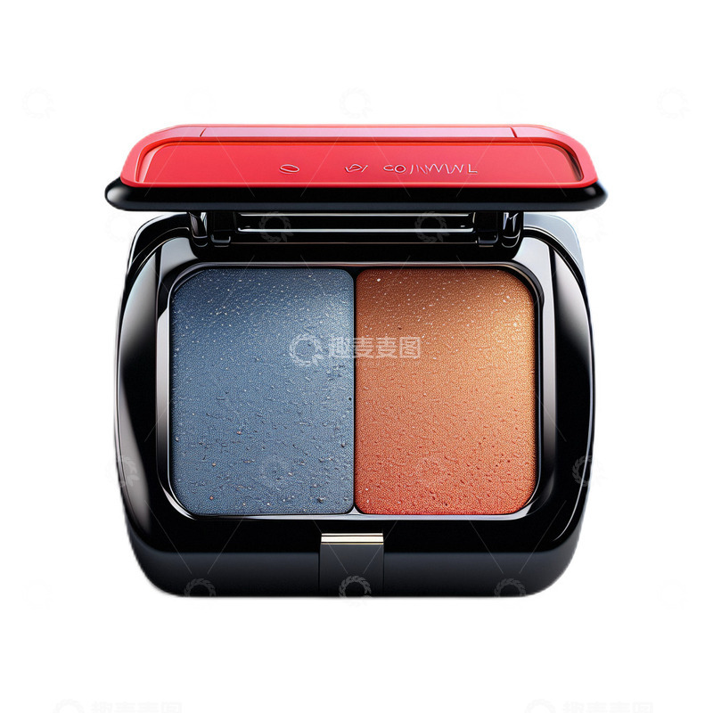 高清大图下载【趣麦麦图】3D立体真实眼影盘美妆化妆2色