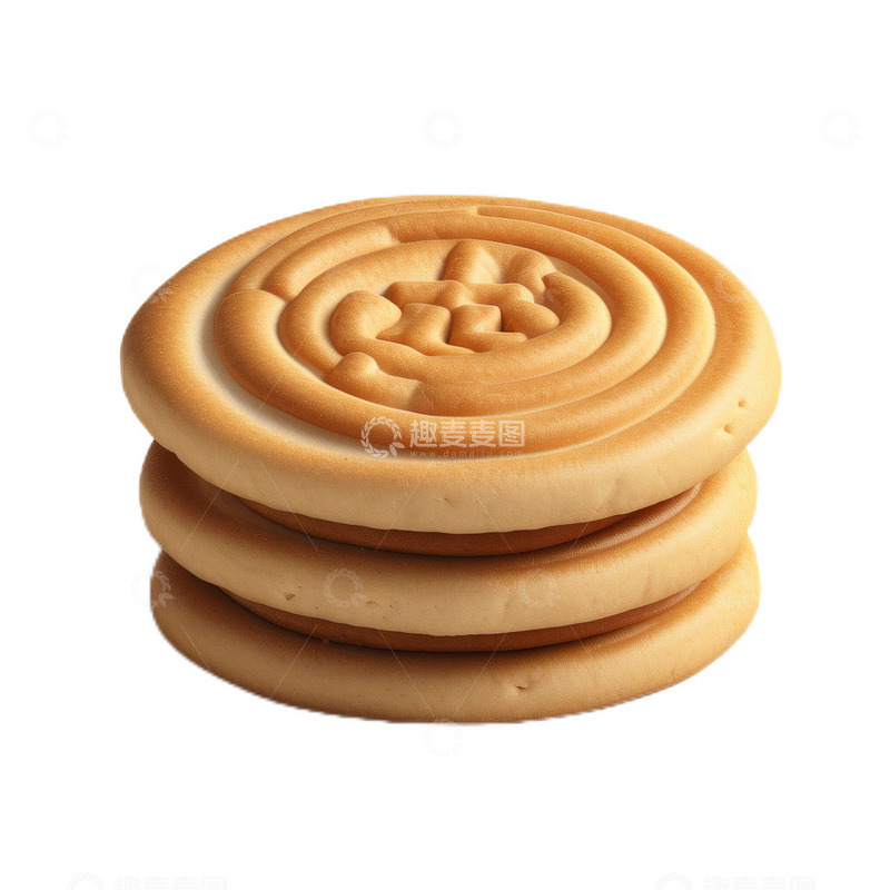 高清大图下载【趣麦麦图】3D立体真实饼干夹心甜品零食