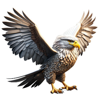 3D立体真实老鹰禽类猛禽鸟类