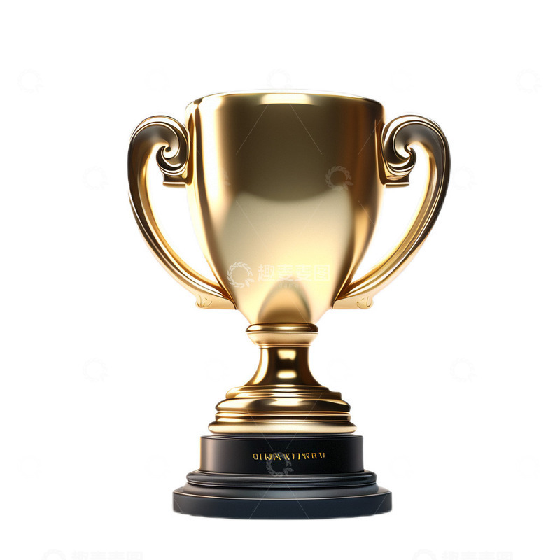 高清大图下载【趣麦麦图】3D立体真实奖杯金属颁奖领奖