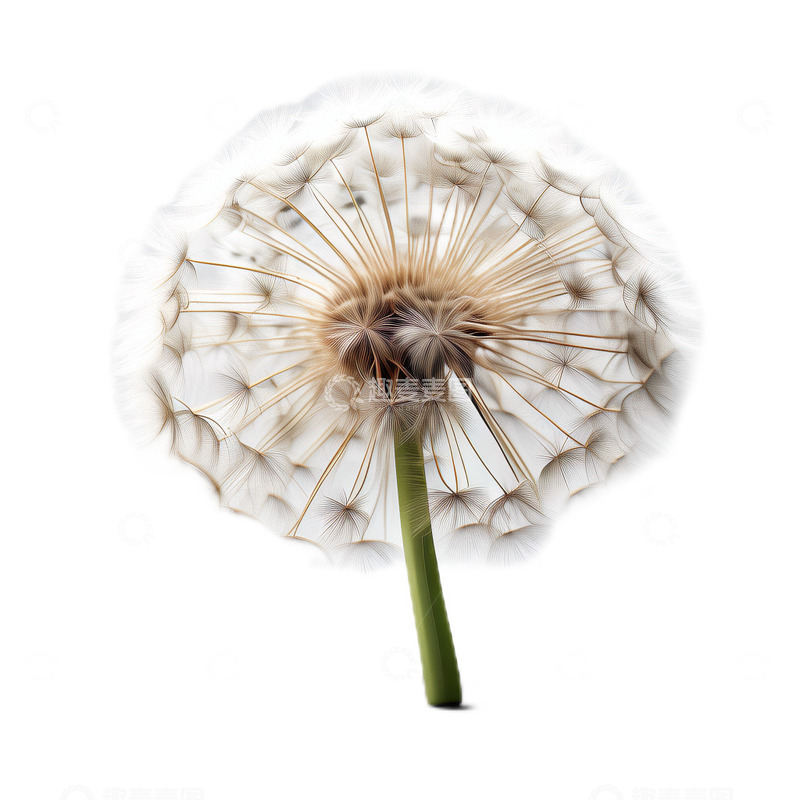 高清大图下载【趣麦麦图】3D立体真实蒲公英植物种子
