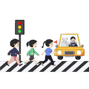 交通安全宣传过马路