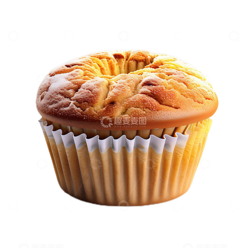 高清大图下载【趣麦麦图】3D立体真实玛芬蛋糕纸杯西餐