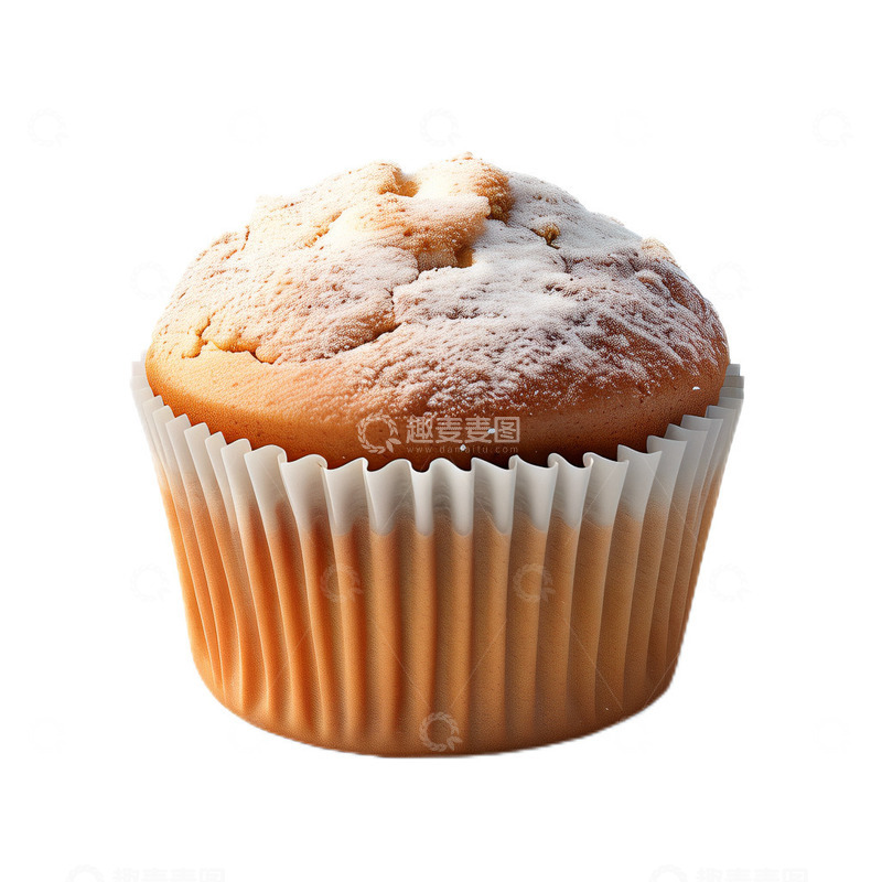 高清大图下载【趣麦麦图】3D立体真实玛芬蛋糕纸杯西餐蛋糕