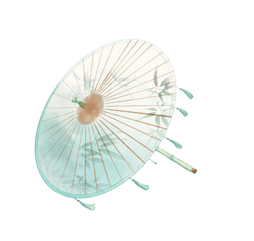 谷雨古风油纸伞