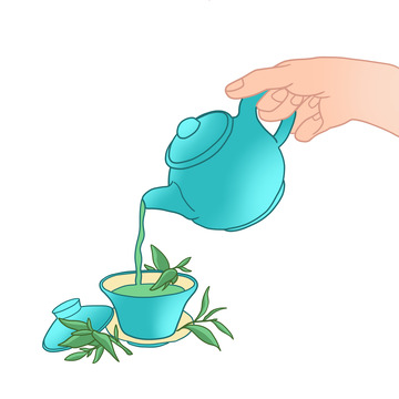 春茶茶叶茶水设计图