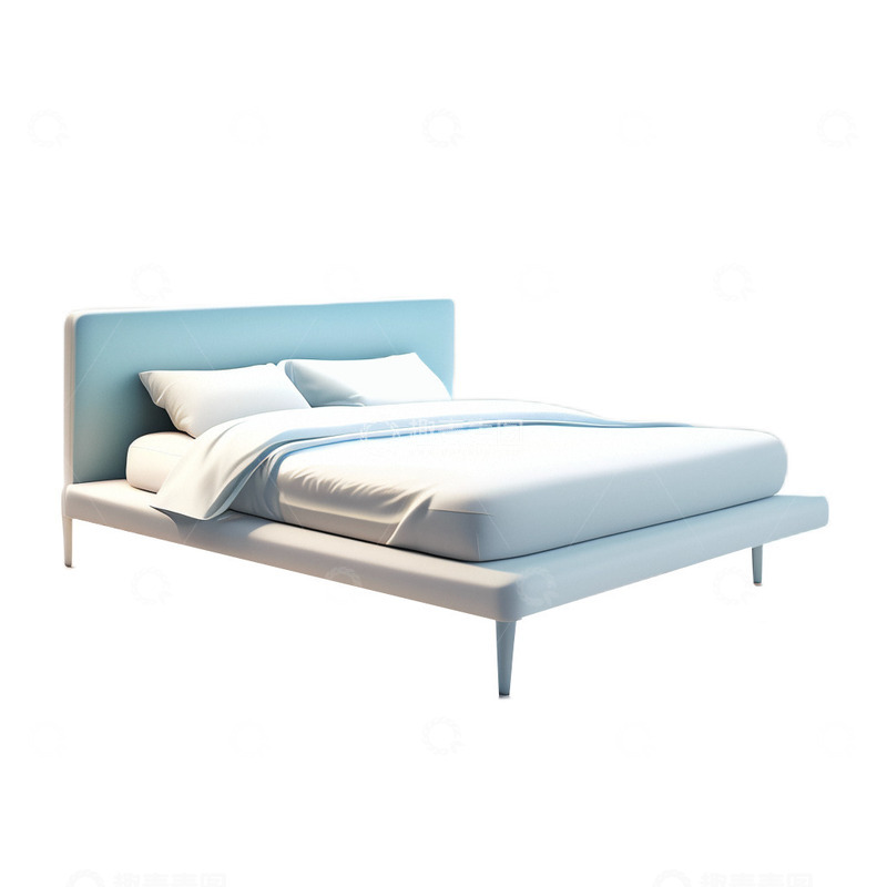 高清大图下载【趣麦麦图】3D真实立体床家具家居现代