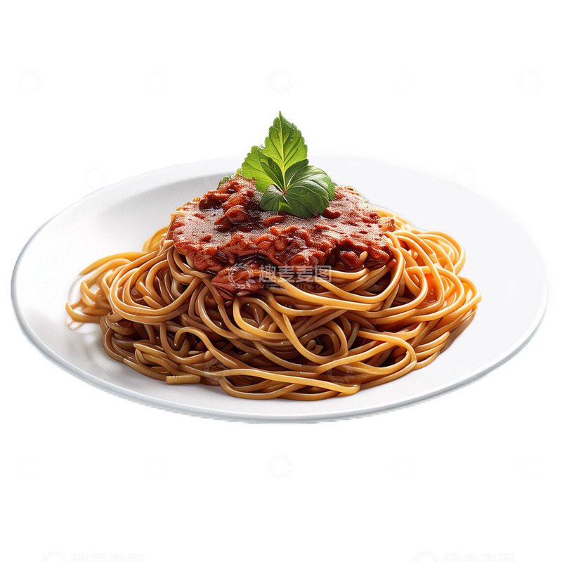 高清大图下载【趣麦麦图】3D真实立体意大利面面条意面美食