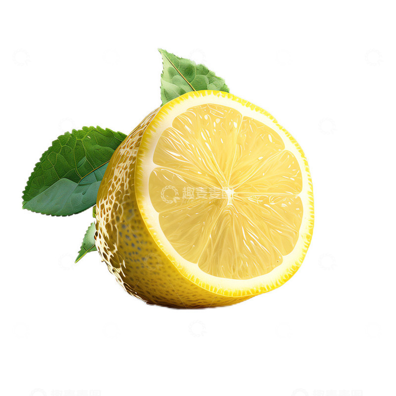 高清大图下载【趣麦麦图】3D真实立体柠檬水果夏日