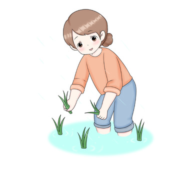 谷雨农耕插秧