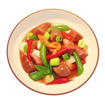 湖南小炒肉辣椒炒肉美味