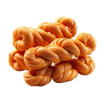 3D真实立体麻花食物速食脆油炸