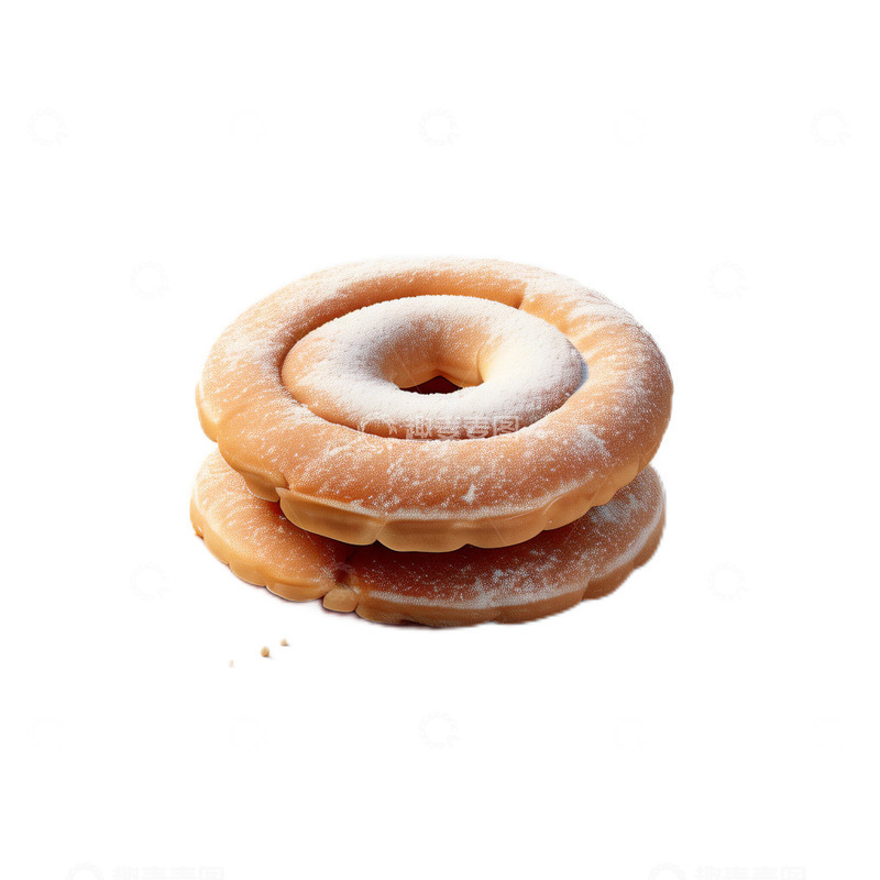 高清大图下载【趣麦麦图】3D真实立体糖饼速食食物饼子