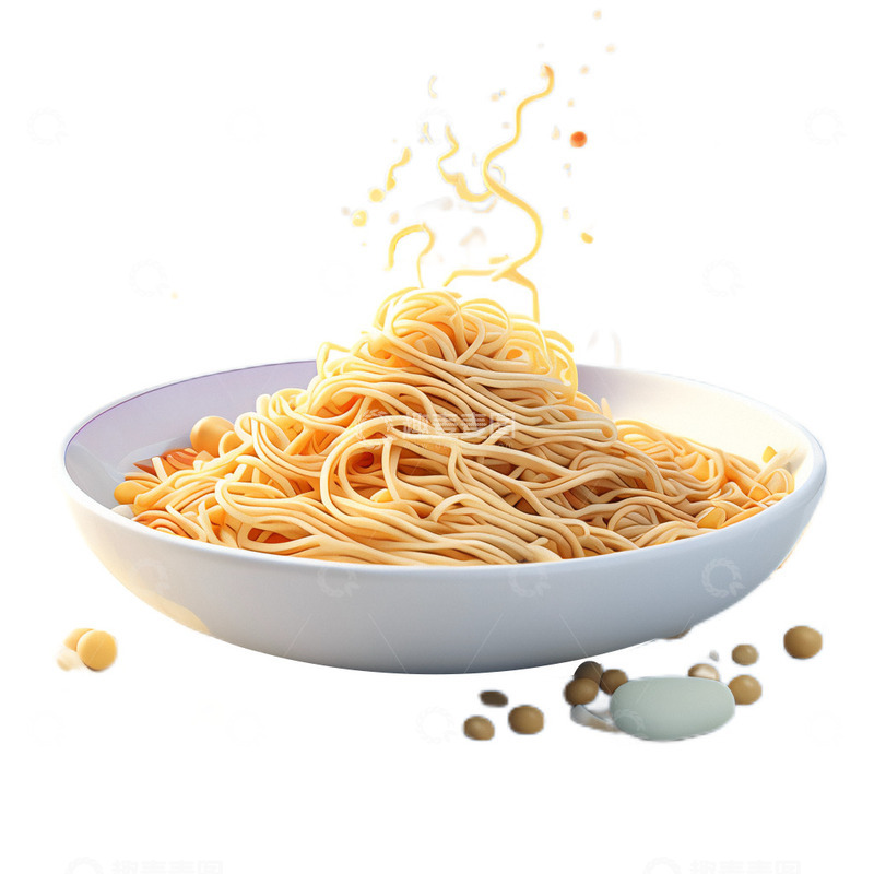 高清大图下载【趣麦麦图】3D真实立体吉林凉面食物面条美味