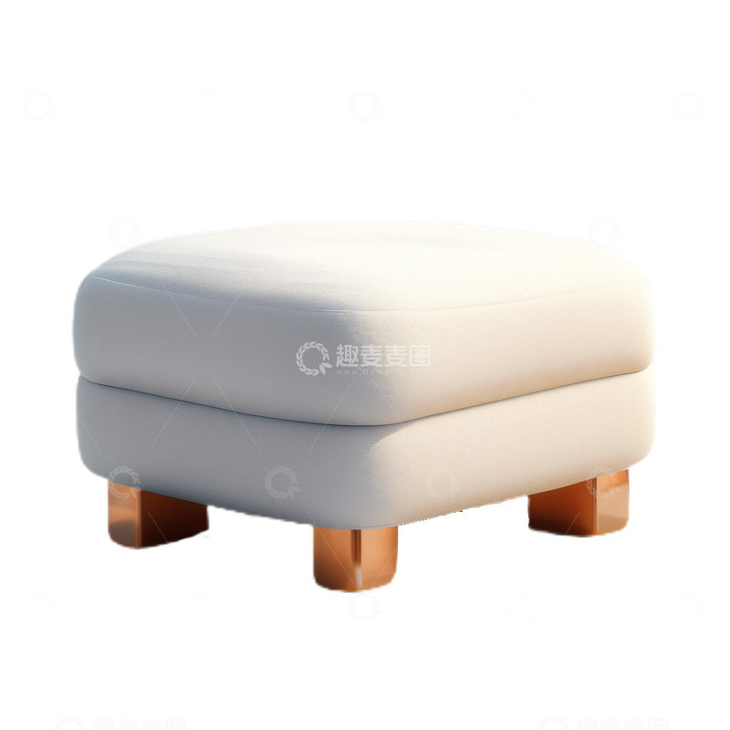 高清大图下载【趣麦麦图】3D真实立体皮质换鞋凳家具家居
