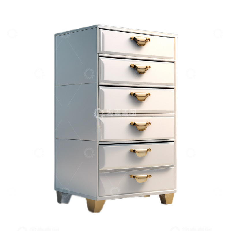 高清大图下载【趣麦麦图】3D立体真实柜子家具家居白色