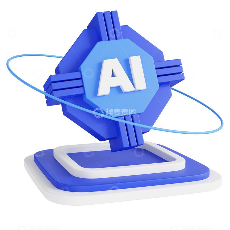源文件下载【趣麦麦图】3D立体科技人工智能