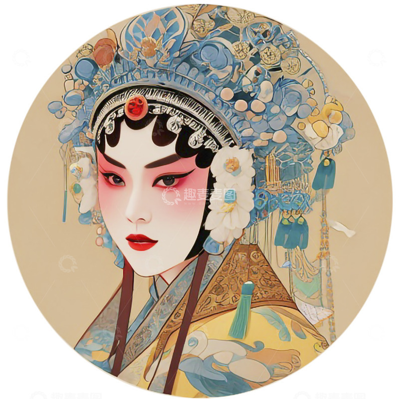 高清大图下载【趣麦麦图】戏曲人物高清图片4