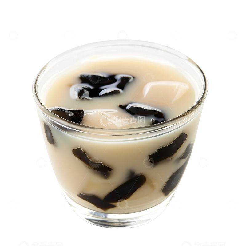 高清大图下载【趣麦麦图】一杯牛奶烧仙草