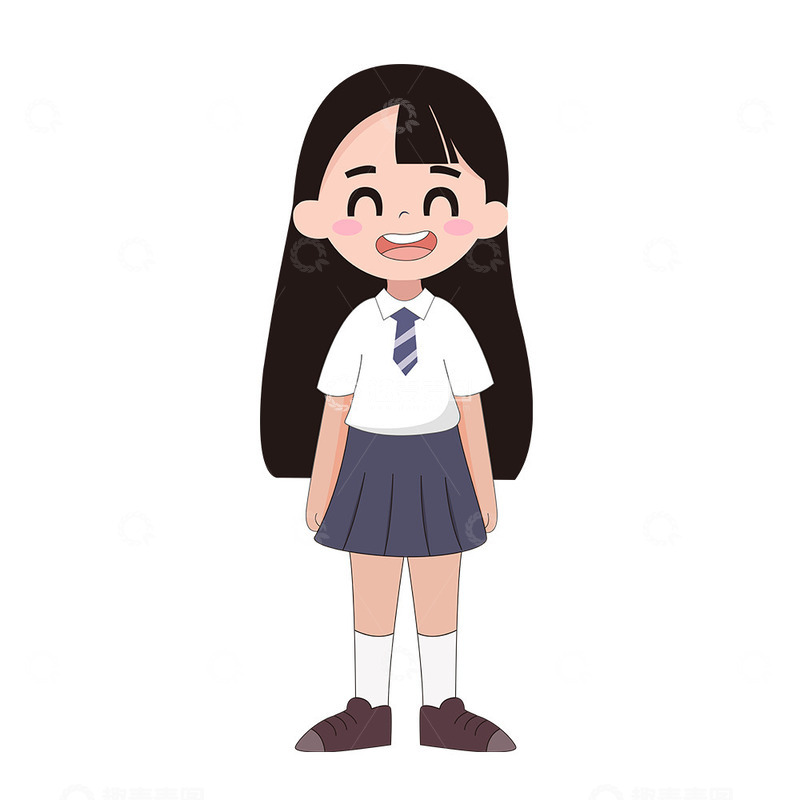 源文件下载【趣麦麦图】卡通学生素材图