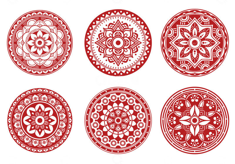 源文件下载【趣麦麦图】中国风传统窗花图案矢量设计元素