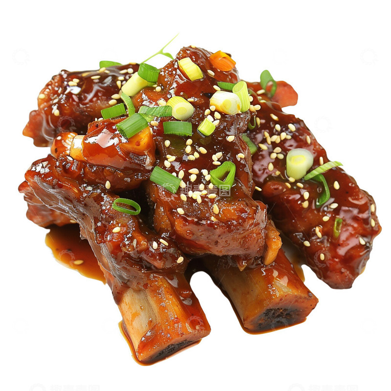 高清大图下载【趣麦麦图】美味的卤排骨
