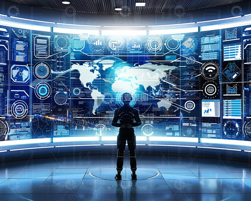 高清大图下载【趣麦麦图】科技数据界面场景