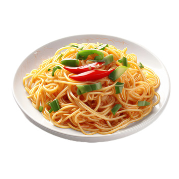 3D立体真实凉面面条食物健康